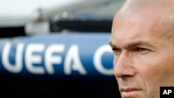 Zinedine Zidane, entraineur du Real Madrid.