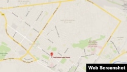 The location of Park Palace Guest House in Kabul.