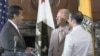 A gay marriage ceremony in California.