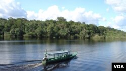 Sungai Amazon di Brazil (foto: dok). Para ilmuwan Brazil menemukan sungai Hamza, yang terletak 4.000 meter di bawah Sungai Amazon.