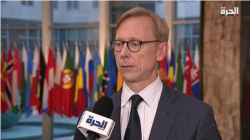 U.S. Special Representative for Iran Brian Hook speaks to Alhurra TV at the State Department in Washington, Nov. 4, 2019.