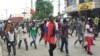 Haitians protest against corruption and to ask the president to resign in Port au Prince, Haiti, March 29, 2019. 
