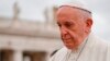 FILE - Pope Francis arrives in St. Peter's Square at the Vatican, April 11, 2018.