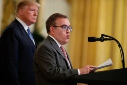 U.S. Energy Secretary Rick Perry speaks during an event touting the Trump administration's environmental policy in the East Room of the White House, July 8, 2019.