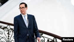 El secretario del Tesoro de EE.UU.Steven Mnuchin reconoció que el desempleo se ha disparado, pero dijo que para el presidente Donald Trump la prioridad es la salud de la población. Foto de archivo. 