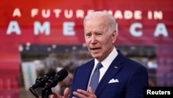FILE - U.S. President Joe Biden at the White House in Washington, March 4, 2022.