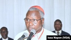 Mgr Phillipe Ouedraogo cardinal métropolitain à Ouagadougou, le 15 mai 2019. (VOA/Issa Napon)