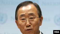 Sekjen PBB Ban Ki-moon (foto: dok) mengecam timbulnya korban jiwa dan kerusakan situs bersejarah akibat konflik Kamboja-Thailand.