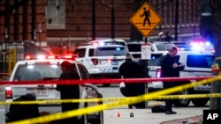 La scène du crime sur le campus de l'Ohio State University, le 28 novembre 2016.