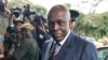 FILE - Angola's President Jose Eduardo dos Santos arrives at the Mulungushi International Conference Center in Lusaka, Zambia.