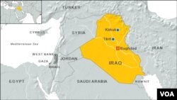 Peta Tikrit, Irak