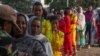 Voters queue early in the morning to cast their votes in Ethiopia's general election, in Addis Ababa, Ethiopia, May 24, 2015.