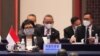 Menlu RI Retno Marsudi dalam pertemuan Menlu negara-negara anggota ASEAN dengan Menlu China Wang Yi memperingati 30 tahun kerjasama ASEAN-China di Chongqing, China, 7 Juni 2021. (Twitter/@Menlu_RI)