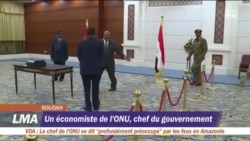 Le portrait du Premier ministre du Soudan Abdallah Hamdok
