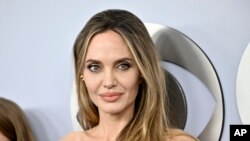 FILE - Angelina Jolie appears at the 77th Tony Awards in New York on June 16, 2024. The Angelina Jolie-directed war film “Without Blood,” will world premiere at the Toronto International Film Festival this fall. 