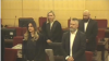 Naser Orić i Sabahudin Muhić na izricanju prvostepene presude Suda BiH, 9. oktobar 2017.