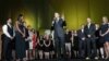 Lance Armstrong stands onstage during the 15th anniversary celebration for Livestrong, his cancer-fighting charity, in Austin, Texas, on October 19, 2012.