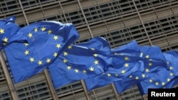 Kantor pusat Uni Eropa di Brussels, Belgia, 5 Mei 2021. (REUTERS/Yves Herman/File)
