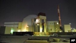 Gedung reaktor Pembangkit Listrik Nuklir Bushehr di Iran. (Foto: dok.)