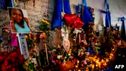Mourners hold a vigil on Bourbon Street for the victims of the Jan. 1 terrorist attack in New Orleans, Louisiana, on Jan. 4, 2025. 