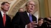 FILE - U.S. Senate Majority Leader Mitch McConnell (R-KY) speaks to Capitol Hill reporters in Washington, U.S., Jan. 15, 2019. 