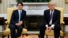 Donald Trump accueille le Premier ministre canadien Justin Trudeau
