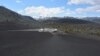 The view from the top of the Inferno Cone, a tall mound made of cinder, is of a surreal terrain that looks much like the surface of the moon.