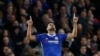 Dieogo Costa Célébrant un but lors d'un match de premier league entre Chelsea et Southampton, à Stamford Bridge le 25 avril 2017