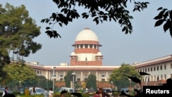 FILE - A view of the Indian Supreme Court building in New Delhi.