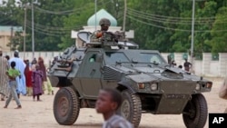 Un char de l'armée nigeriane 