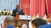 Le président Felix Tshisekedi prononce son discours annuel sur l'état de la nation lors d'une session conjointe du parlement à Kinshasa, en République démocratique du Congo, le 13 décembre 2021. 