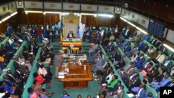 Wabunge wa Uganda wakipitisha mswaada wa sheria kali dhidi ya jamii ya LGBTQ mapema wiki hii.