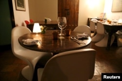 A dining area of "La Isabela" is seen at restaurateur Eduardo Moreno's home which doubles as a restaurant, in Caracas, June 6, 2015.