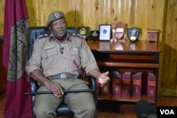 Little Dinizulu Mtengano is acting chief commissioner of prisons in Malawi and the proud founder of the Zomba Reform Band. (Credit: L. Masina/VOA)