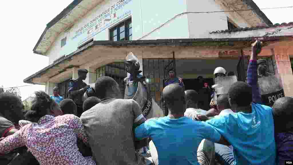 An kama wasu masu gwagwarmaya na jam'iyyar LUCHA dake RDC, ranar 31 watan Yuli na shekarar 2017 