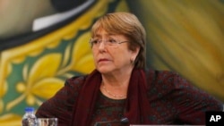 Komisaris Tinggi HAM PBB, Michelle Bachelet 
