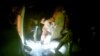 Image from helmet-mounted video camera shows U.S., Iraqi special forces freeing hostages from IS-controlled prison controlled in Huwija, 15 kilometers west of Kirkuk, Oct. 22, 2015.