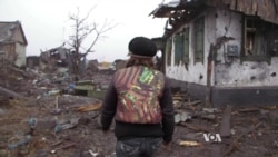 In Ukraine's Nikishino, No House Untouched by Fighting