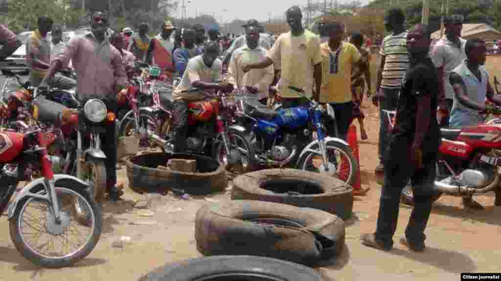 Layin Mai a gidan man NNPC Mega Station na Makurdi, Jihar Binuwai, Najeriya (Tijjani Mohammed)