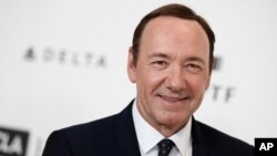 Kevin Spacey arrives at the 4th Annual Reel Stories, Real Lives Benefit held at Milk Studios, April 25, 2015, in Los Angeles.
