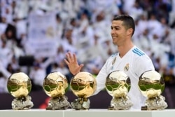 Cristiano Ronaldo ya lashe kyautar Ballon d'Or sau 5