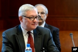 FILE - Russian Deputy Foreign Minister Sergei Ryabkov.