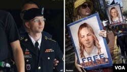 Chelsea Manning, né Bradley Edward Manning, a été libéré après 7 ans de prison, le 17 mai 2017.