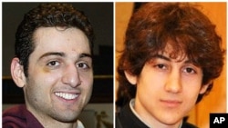 Tamerlan Tsarnaev, 26, left, and Dzhokhar Tsarnaev, 19 are pictured. The ethnic Chechen brothers are the suspects in the Boston Marathon bombing. 