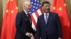U.S. President Joe Biden and Chinese President Xi Jinping before a bilateral meeting in Lima, Peru, Nov. 16, 2024. 