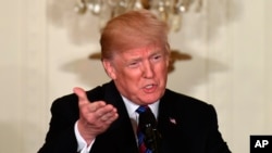 Le président américain Donald Trump, Washington, 3 avril 2018.