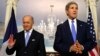 FILE - U.S. Secretary of State John Kerry (R) and French Foreign Minister Laurent Fabius.