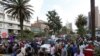 Kenyan opposition leader of the Coalition for Reforms and Democracy (CORD), Raila Odinga (C) leads his supporters during a protest near the premises hosting the headquarters of Independent Electoral and Boundaries Commission (IEBC) to demand the of the electoral body ahead of next year's election in Nairobi, Kenya June 6, 2016. 