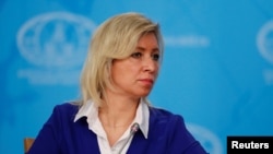 FILE - Russia's Foreign Ministry spokeswoman Maria Zakharova in Moscow.