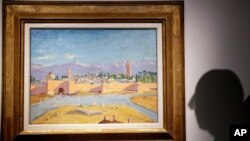تابلوی چشم‌اندازی از مراکش به نام «مناره مسجد الکتبیه» - هدیه ای از چرچیل به فرانکلین د. روزولت، رئیس جمهوری وقت آمریکا